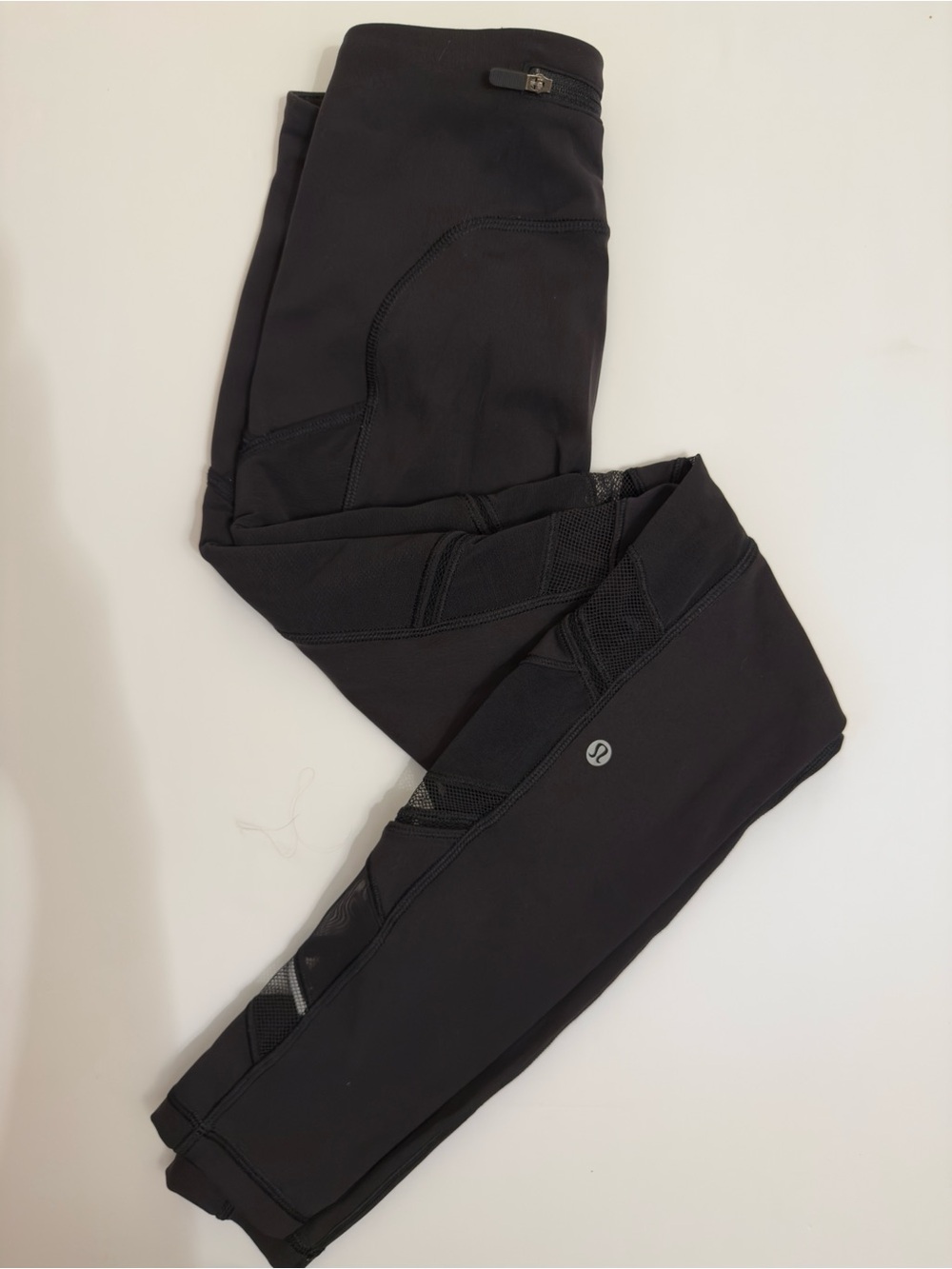 Lululemon Wunder Train Tights - Black Mesh Leggings | Size 4